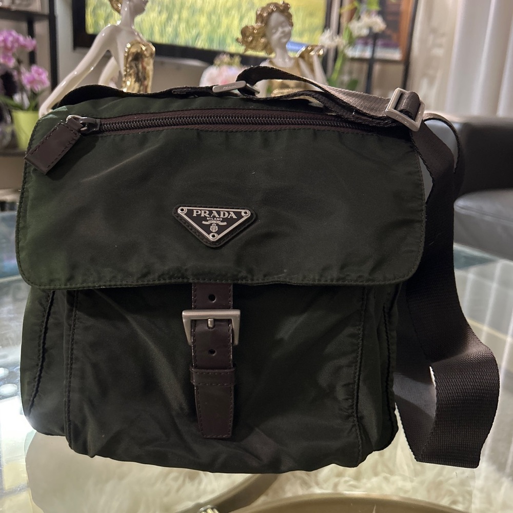 Prada Vela Ebano Messenger bag